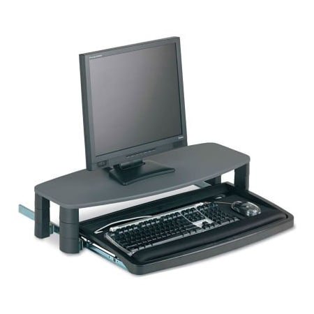 Kensington Kensington® Over/Under-desk Keyboard Drawer with SmartFit® System, Gray/Black 60717